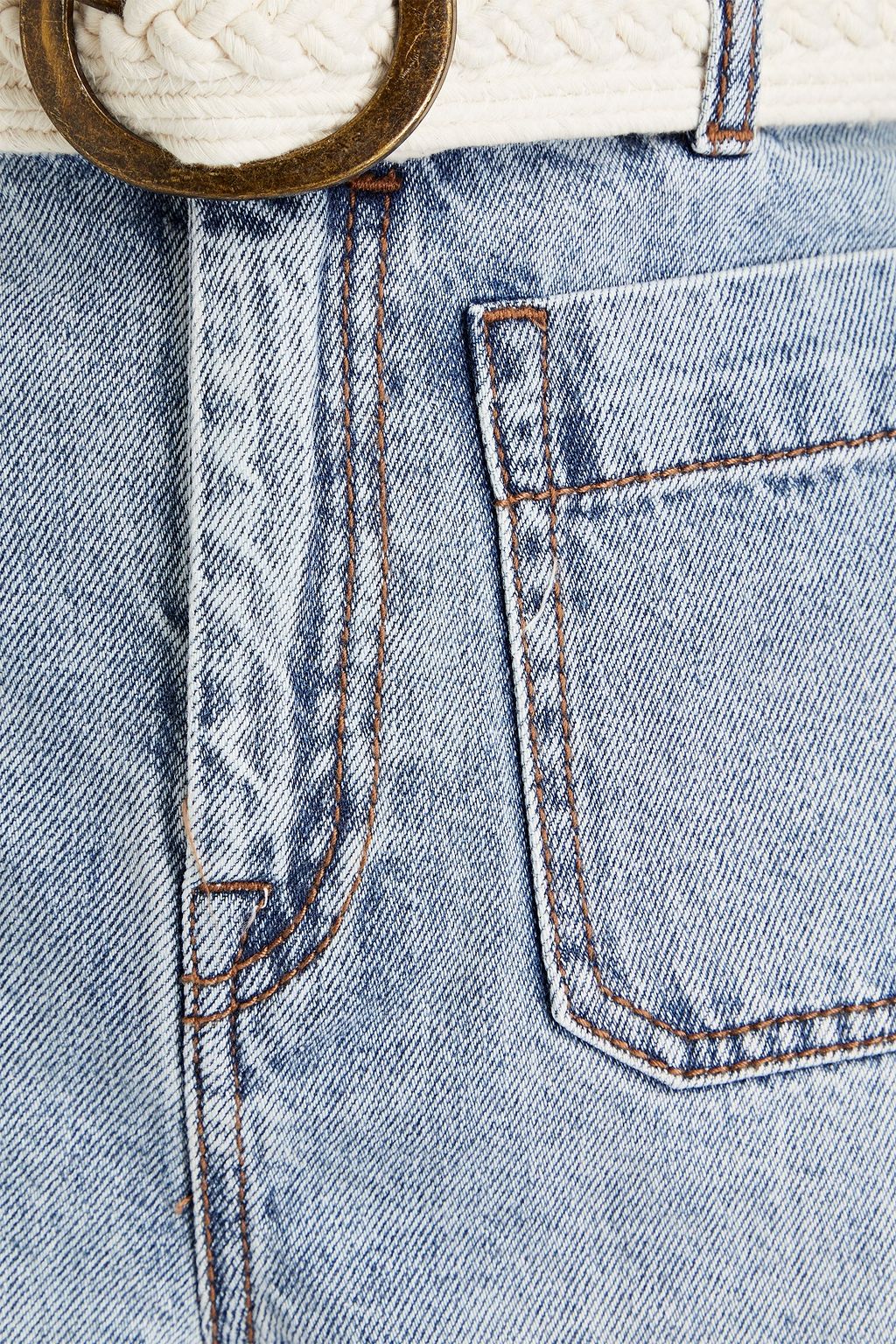 ZIMMERMANN Andie Jeansshorts mit Gürtel