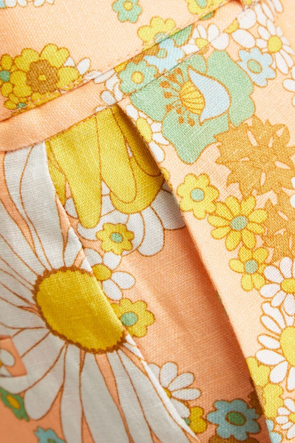 ZIMMERMANN Floral-print linen kick-flare pants