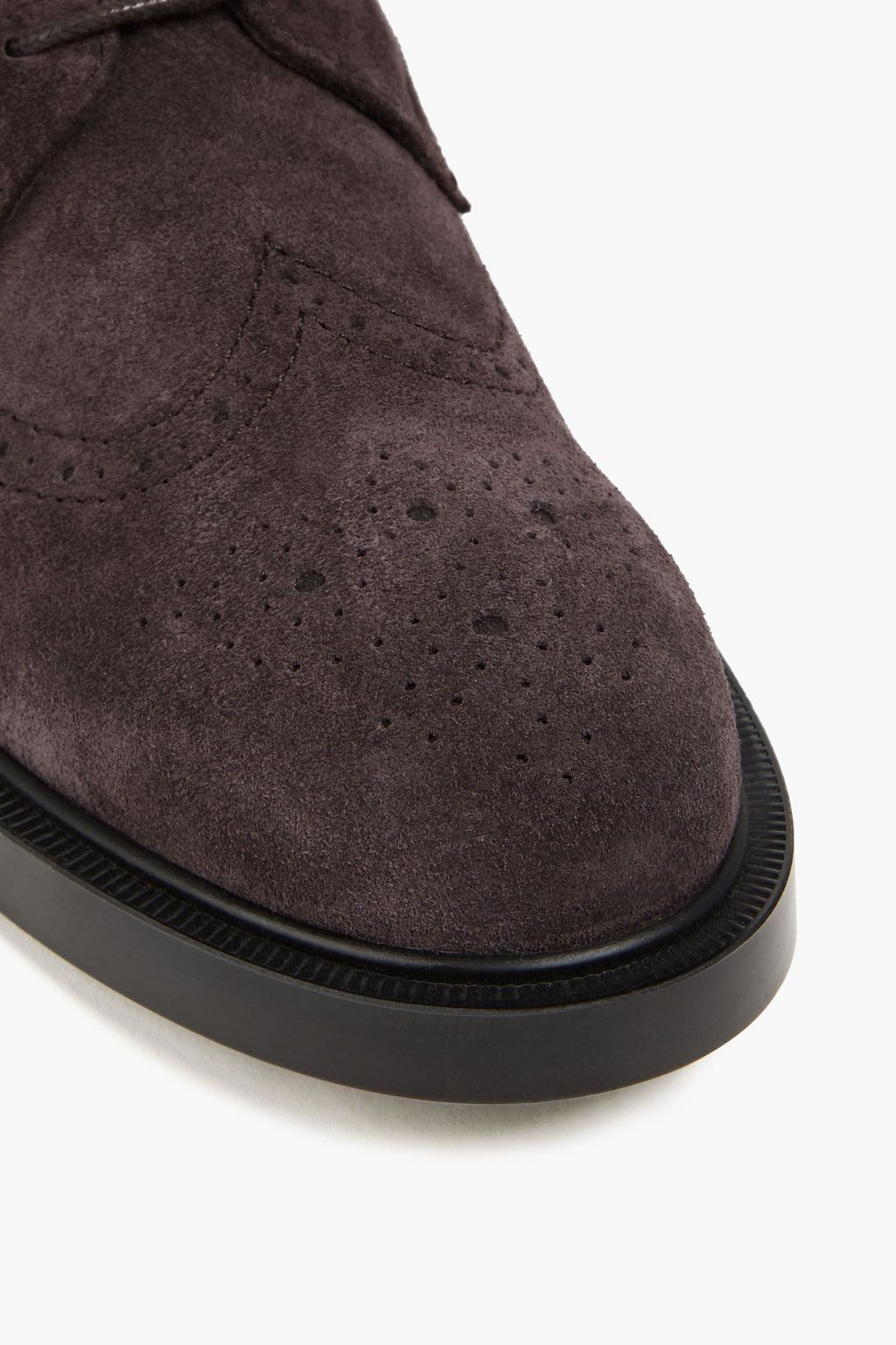 TOD'S Perforated suede brogues