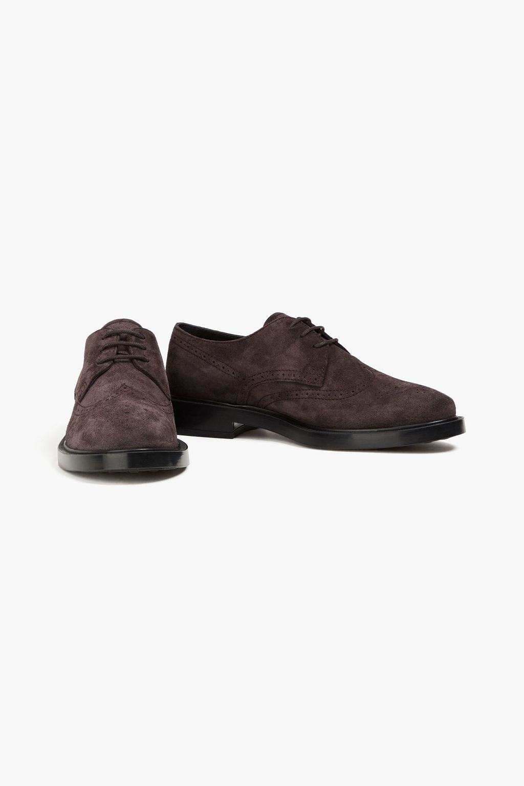 TOD'S Perforated suede brogues