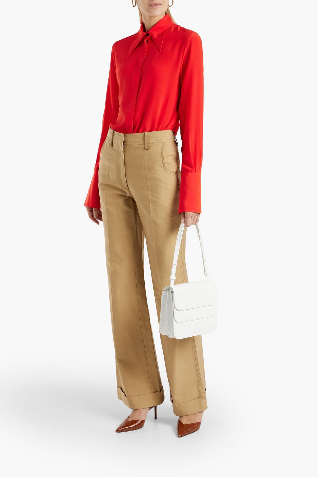 VICTORIA BECKHAM Silk crepe de chine shirt