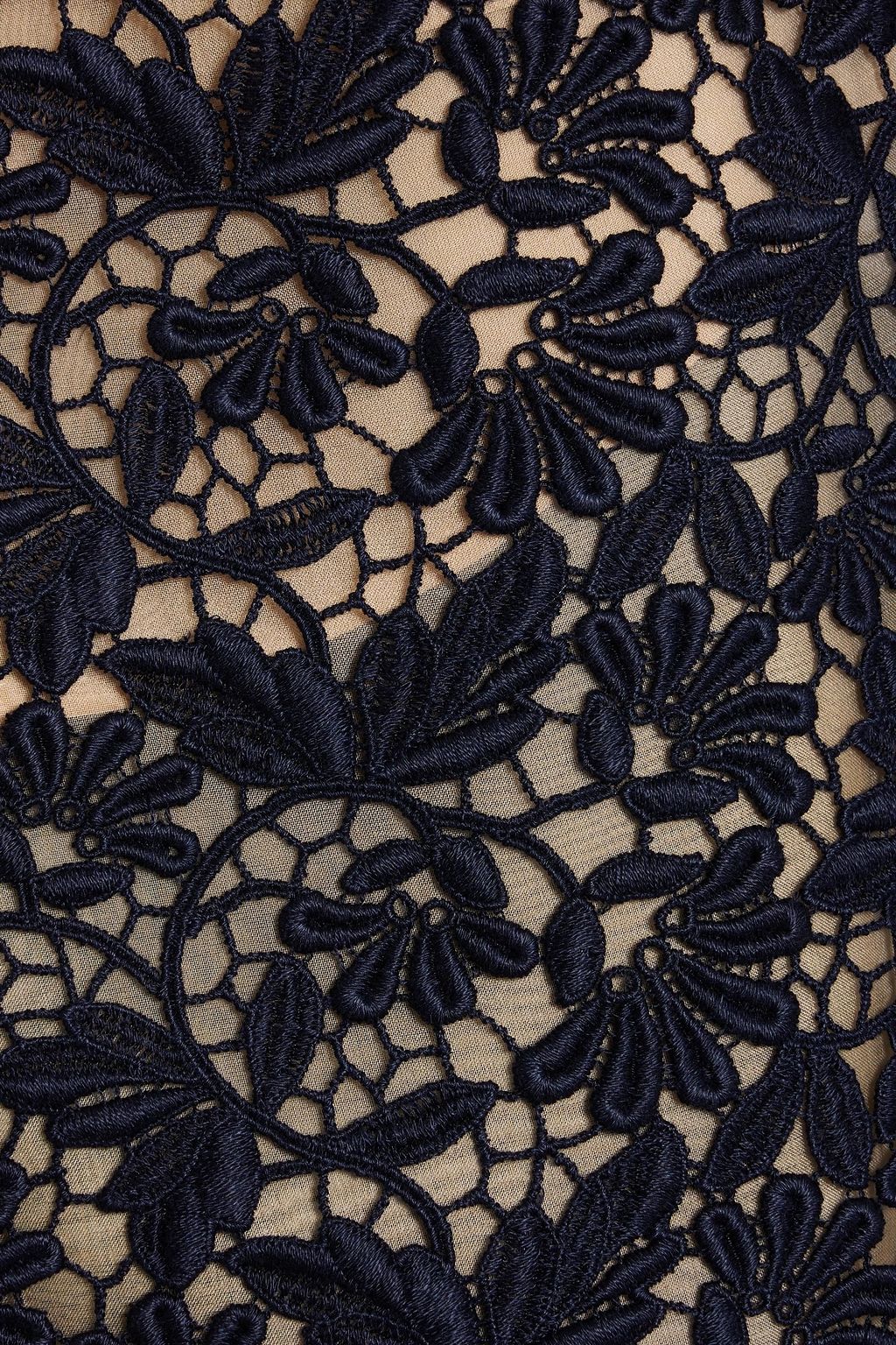OSCAR DE LA RENTA Cotton-blend guipure lace top