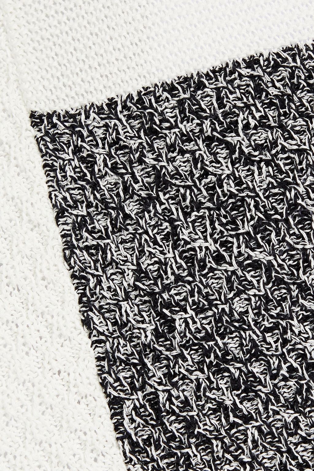 JOSEPH Patchwork-effect cotton vest