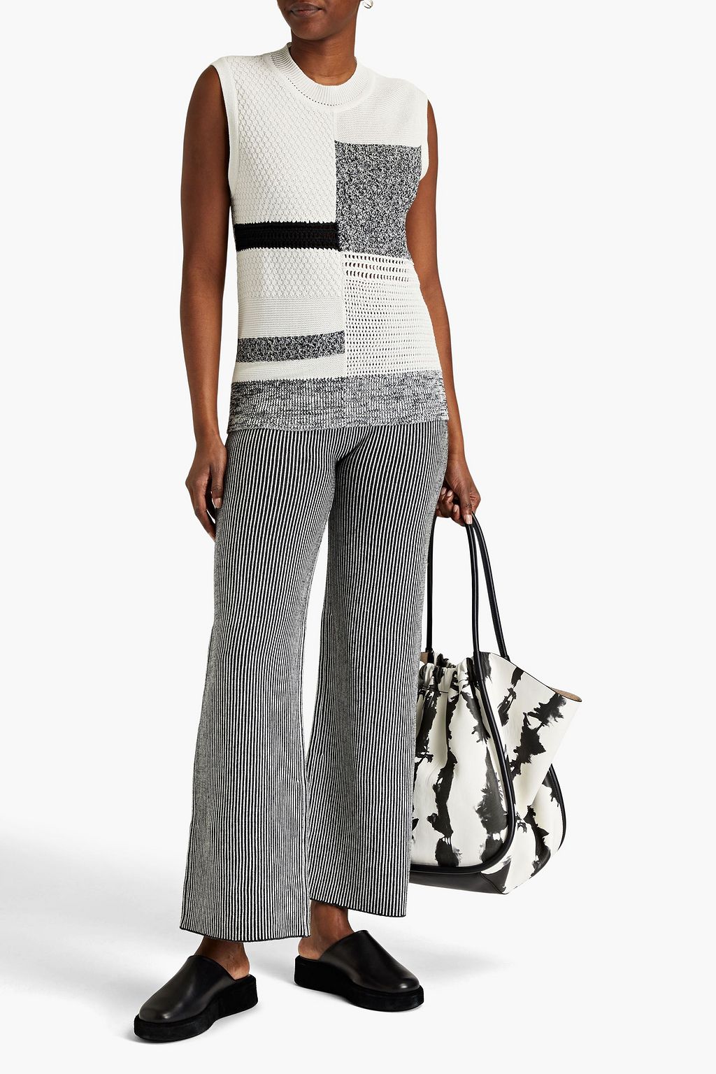JOSEPH Patchwork-effect cotton vest