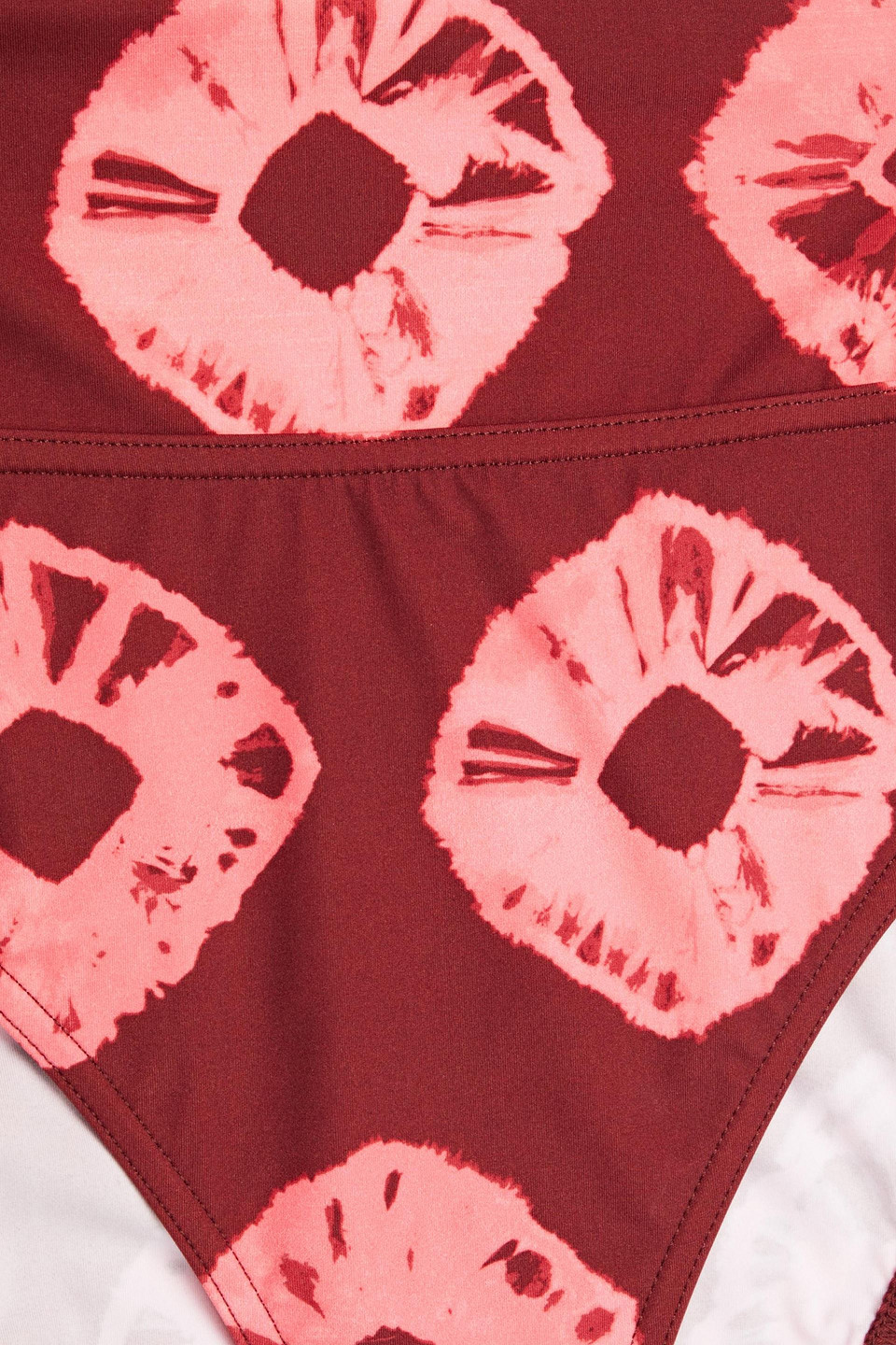 Shop Zimmermann Tie-dyed High-rise Bikini Briefs In Plum