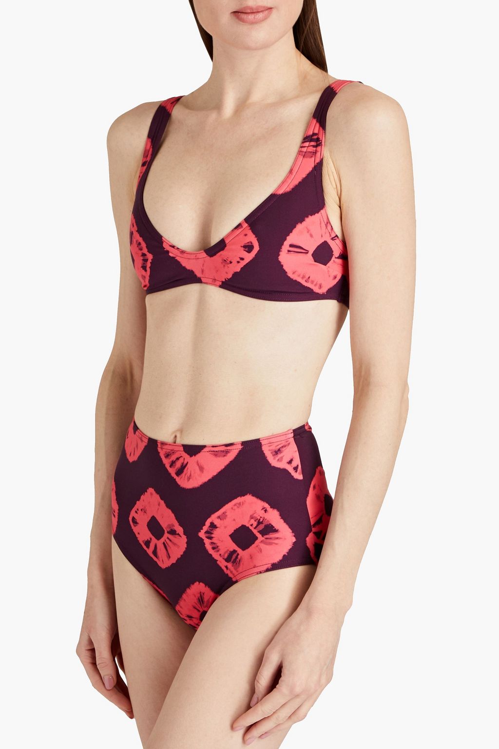ZIMMERMANN Separates Sculpt tie-dyed high-rise bikini briefs
