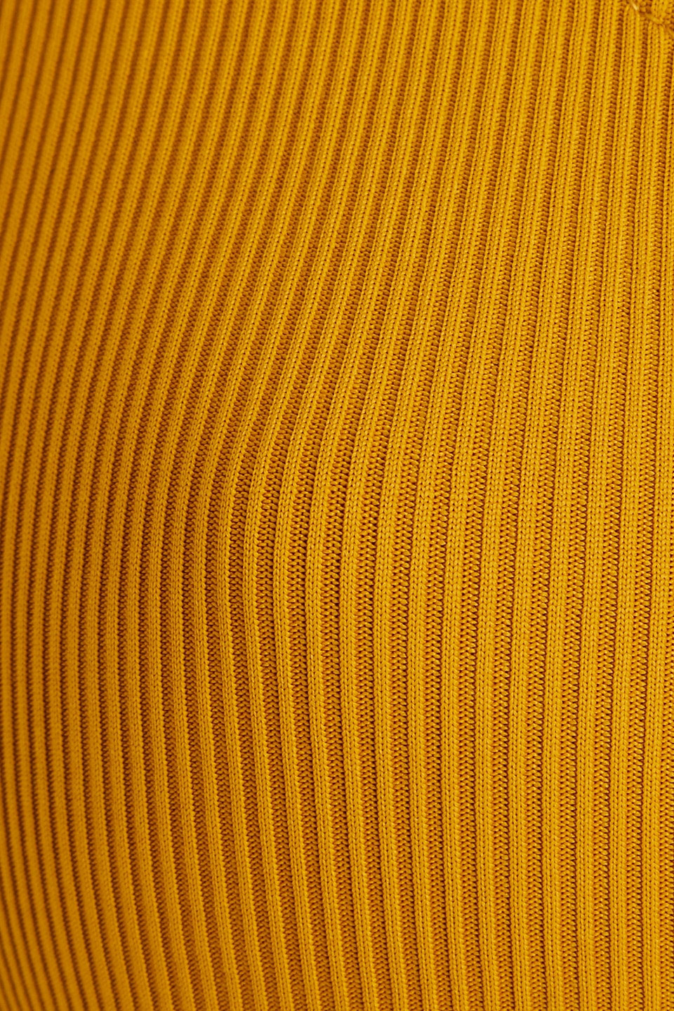 Zimmermann Separates Textured Ribbed Bikini Top In Mustard