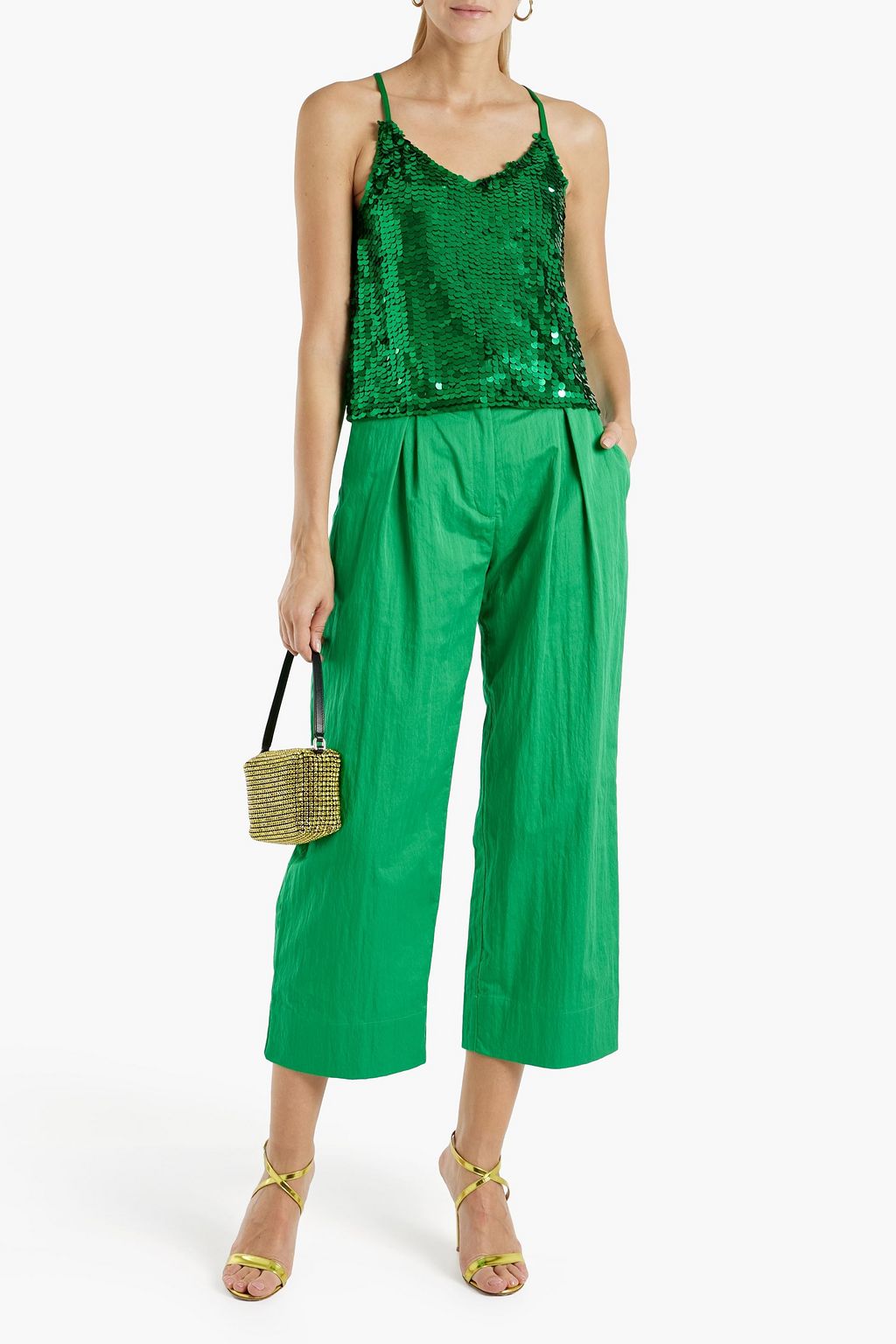 WALTER BAKER Haley sequined mesh camisole THE