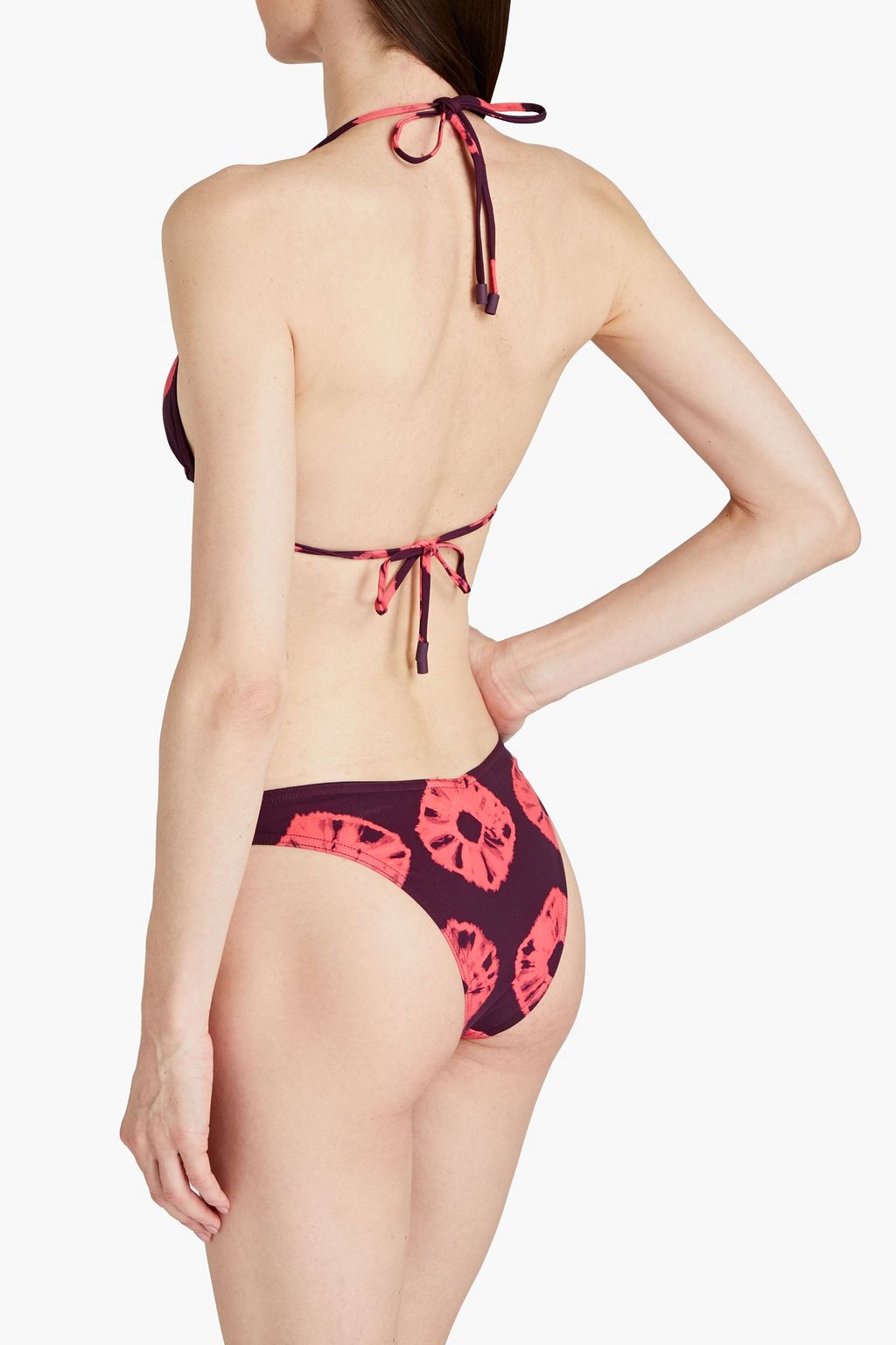 ZIMMERMANN Separates Sculpt Triangel-Bikini-Oberteil mit Batikmuster