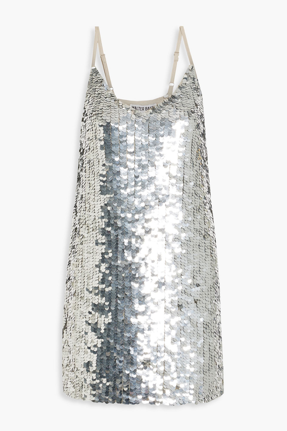 walter baker sequin dress Walter Baker Callypso Long-Sleeve V-Neck Sequin Mini Dress