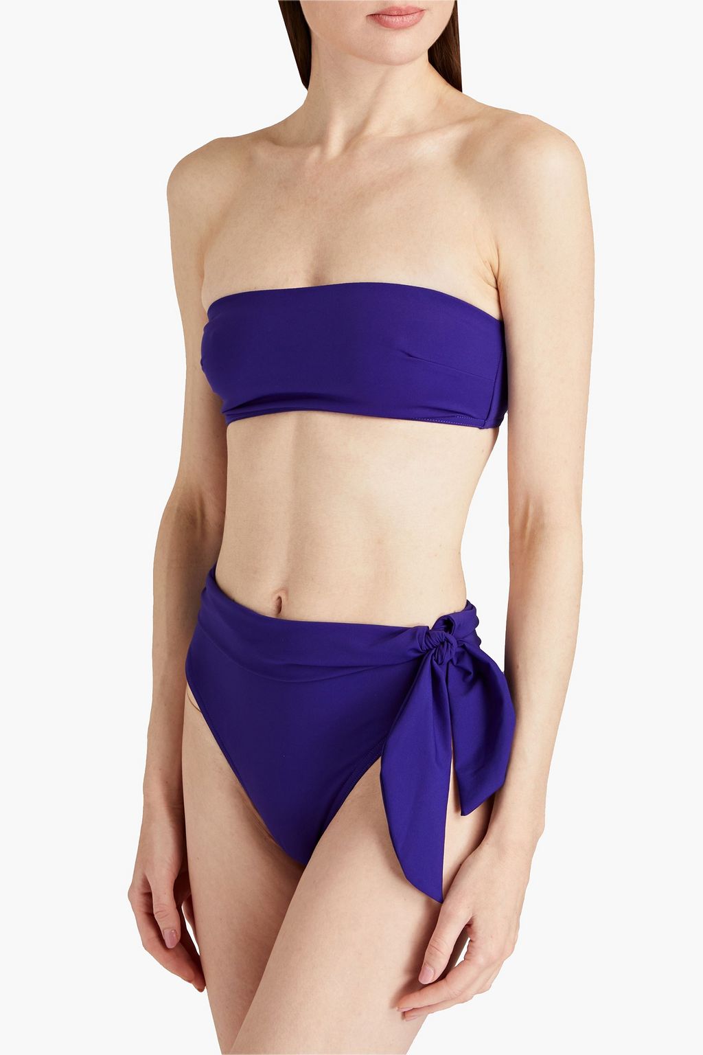 ZIMMERMANN Separates Sculpt tie-dyed bandeau bikini top