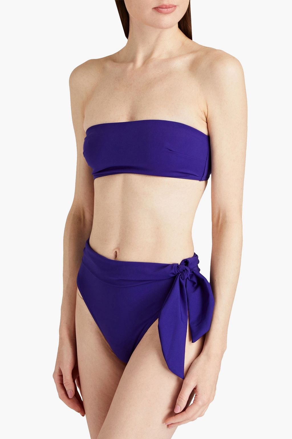 ZIMMERMANN Separates Sculpt tie-dyed bandeau bikini top