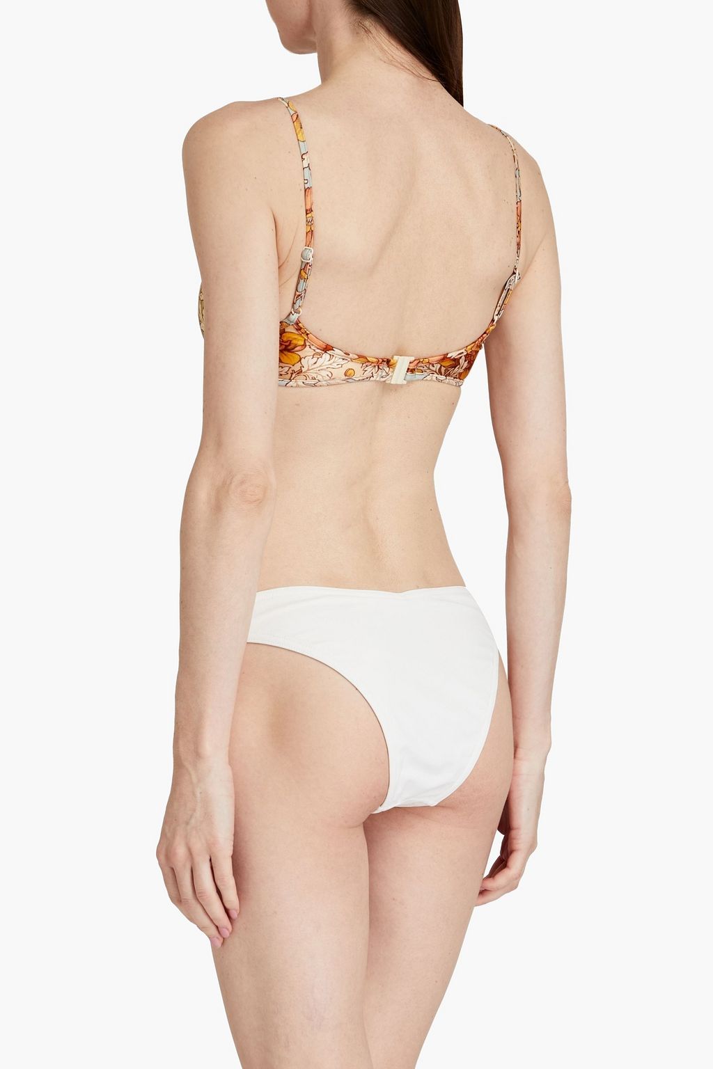 ZIMMERMANN Andie floral-print underwired bikini top