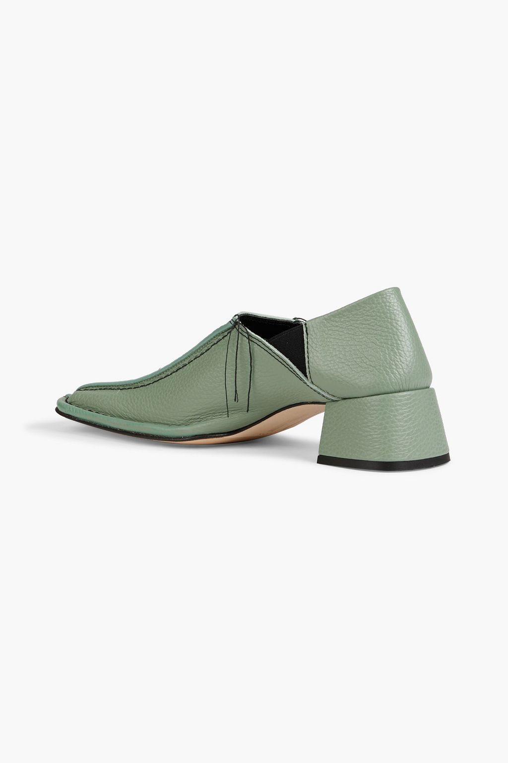 MIISTA Mary Lou pebbled-leather loafers
