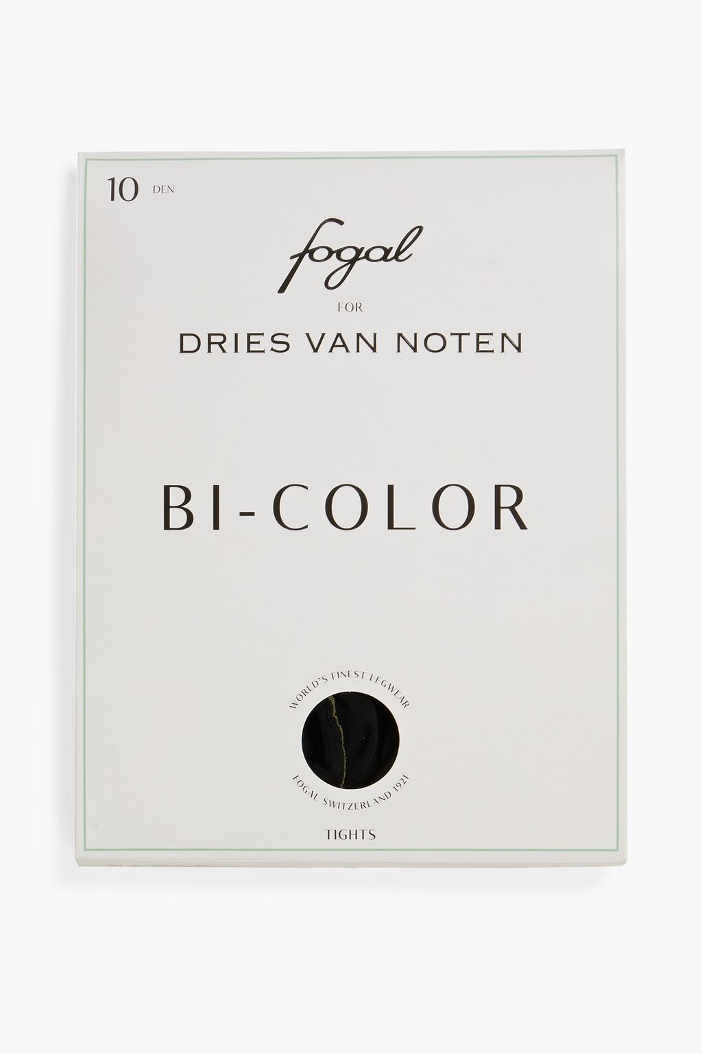 DRIES VAN NOTEN Two-tone 10 denier tights
