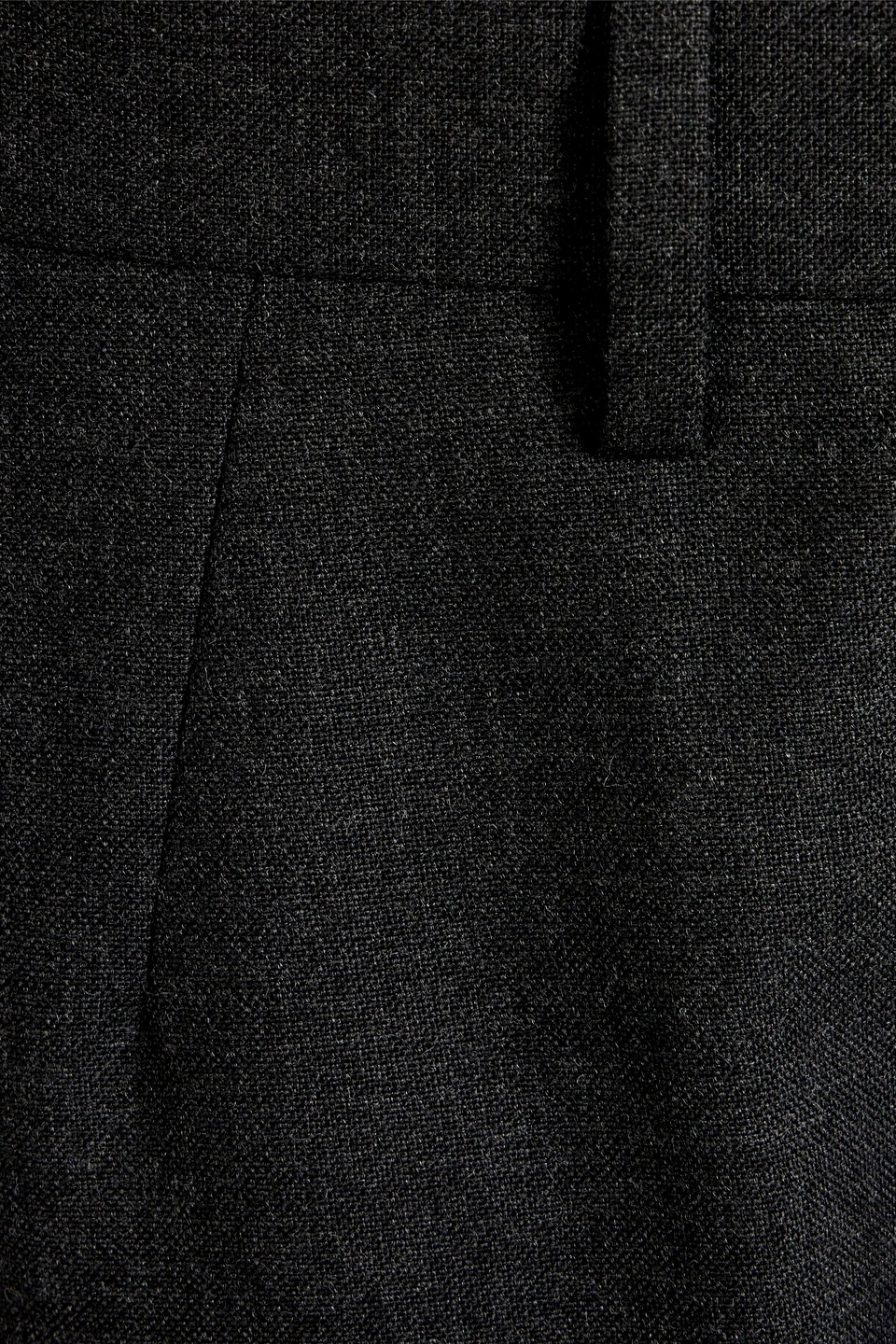 Dries Van Noten Perse Wool-crepe Straight-leg Pants In Charcoal
