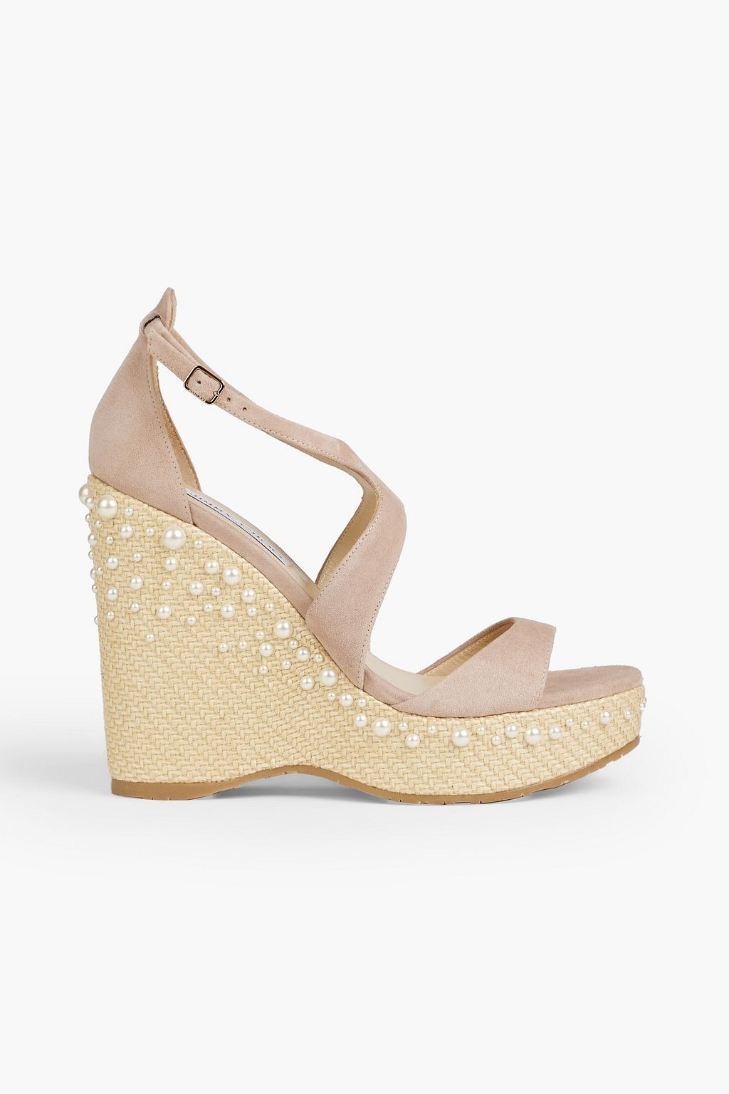 Jimmy choo gold best sale wedges