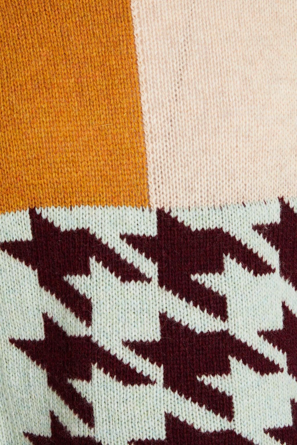 SUMMERY COPENHAGEN Kerry patchwork-effect wool-blend sweater