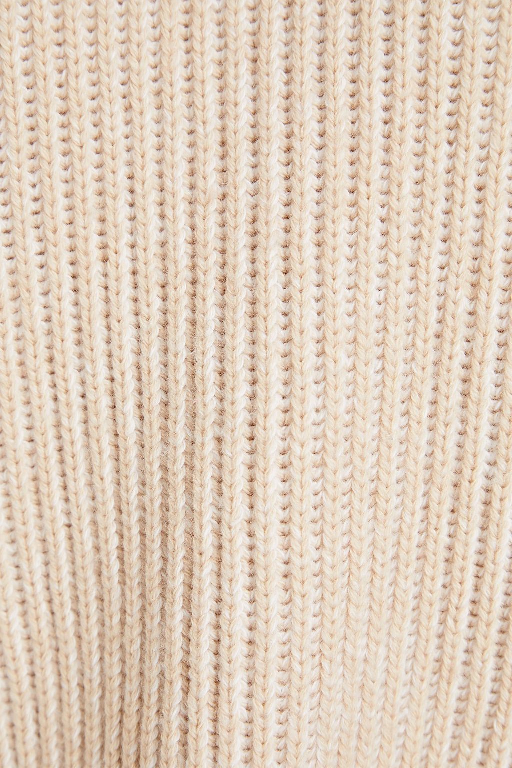 JOSEPH Ribbed cotton, wool and cashmere-blend sweater