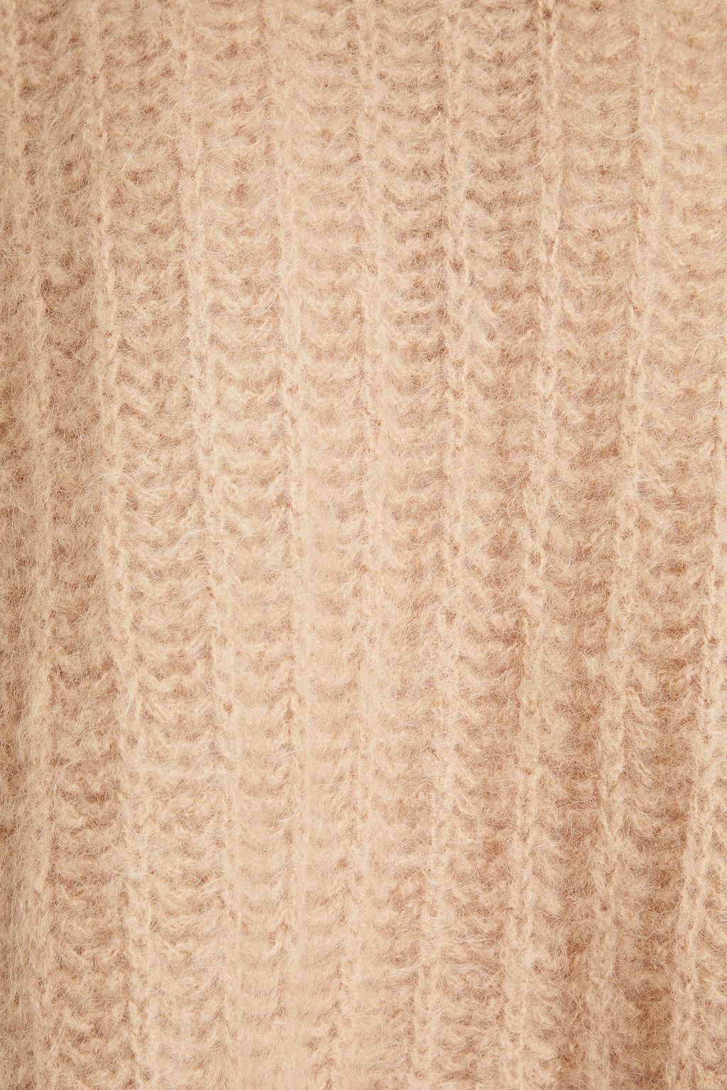 JOSEPH Brushed ribbed mohair-blend turtleneck sweater