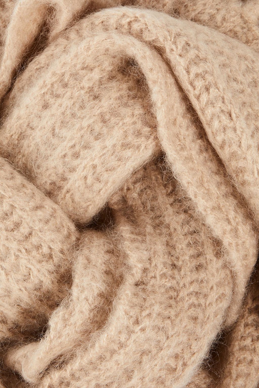 JOSEPH Brushed ribbed mohair-blend scarf