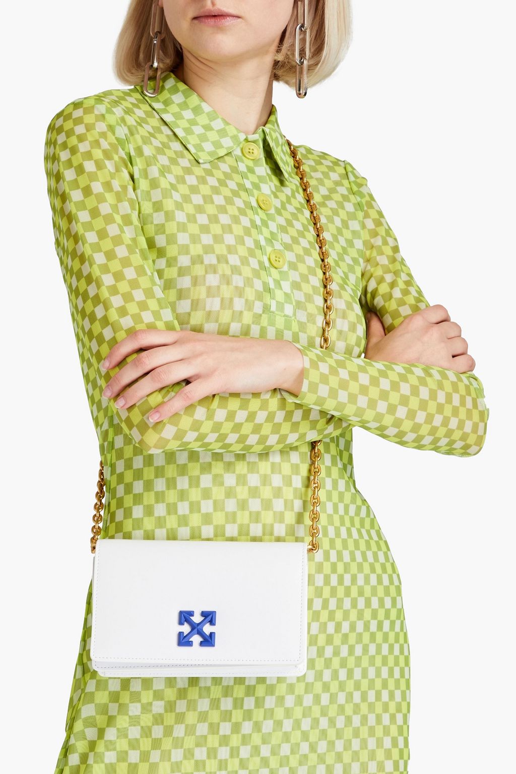 OFF-WHITE™ Jitney 0.5 leather shoulder bag