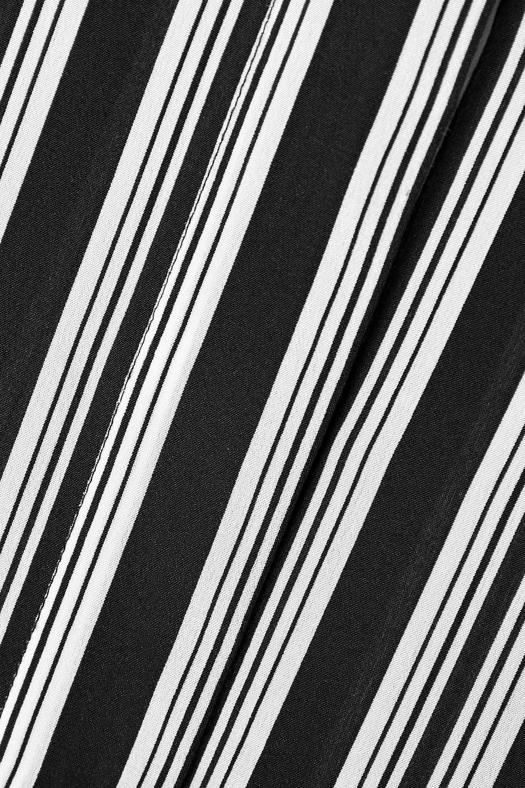 MICHAEL KORS COLLECTION Striped silk crepe de chine shirt