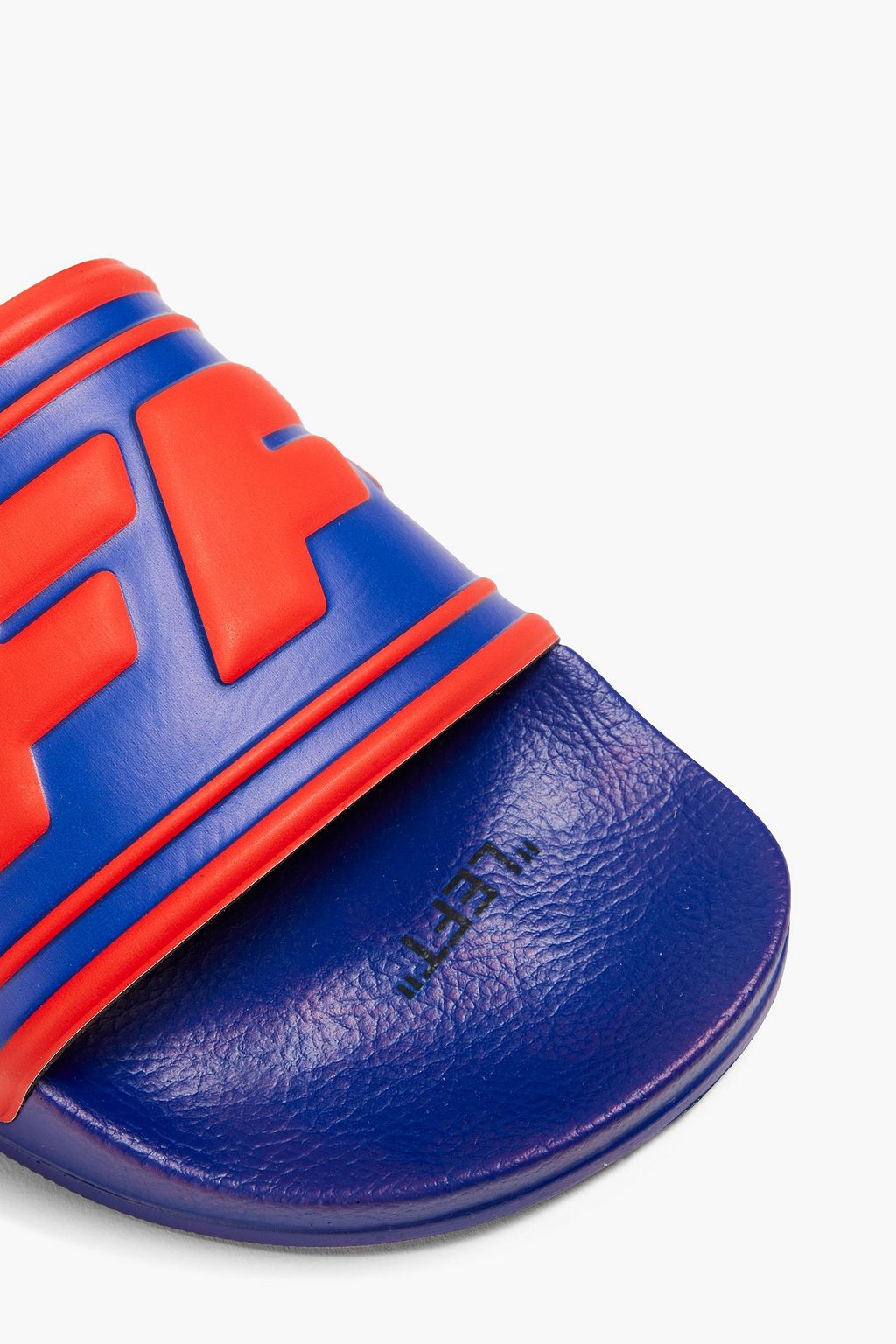 OFF-WHITE™ Logo-embossed faux leather slides