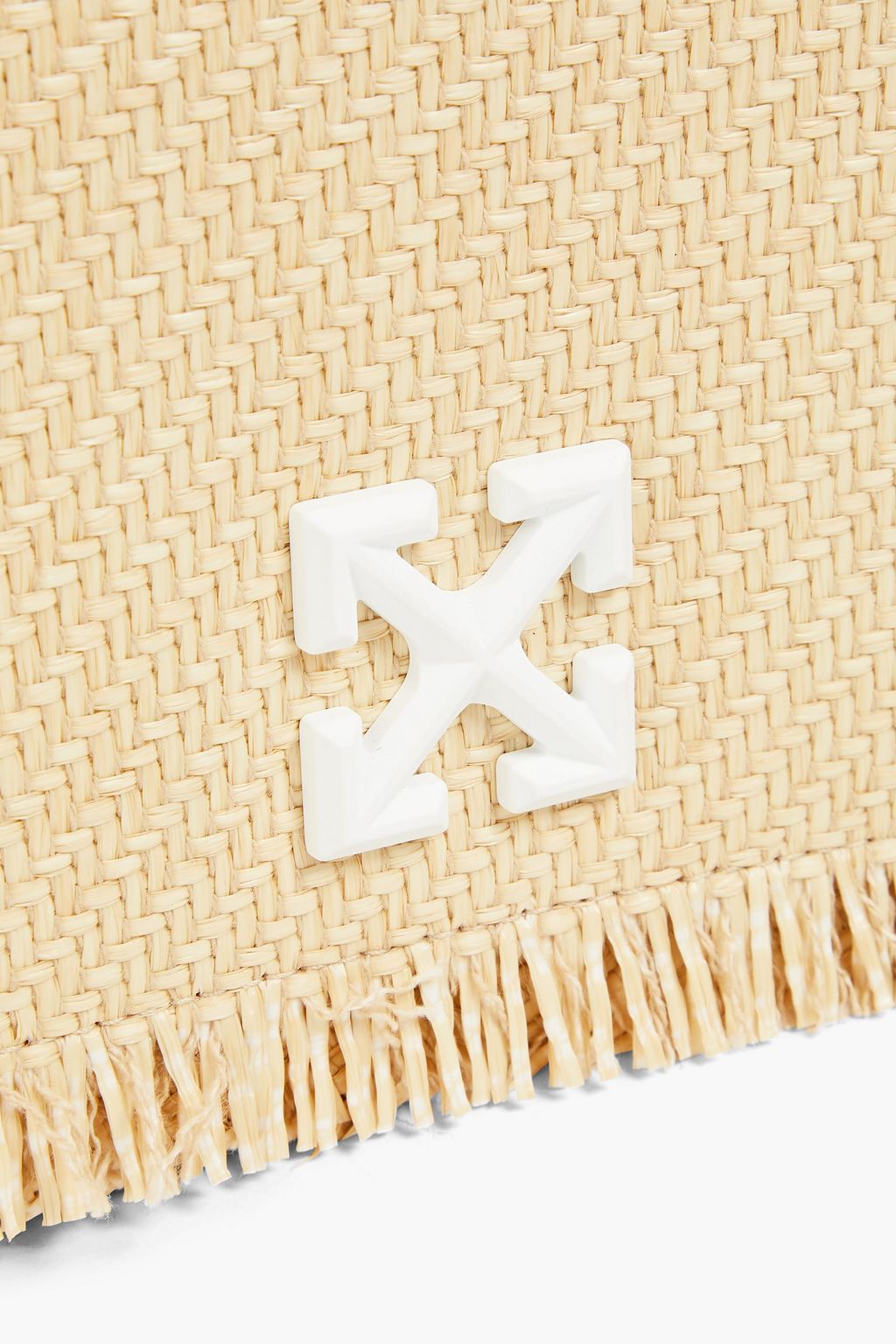 OFF-WHITE™ Jitney 0.5 faux raffia shoulder bag