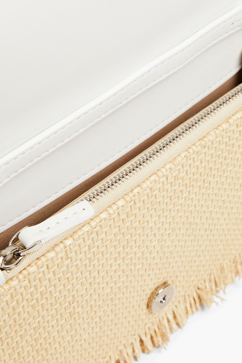 OFF-WHITE™ Jitney 0.5 faux raffia shoulder bag