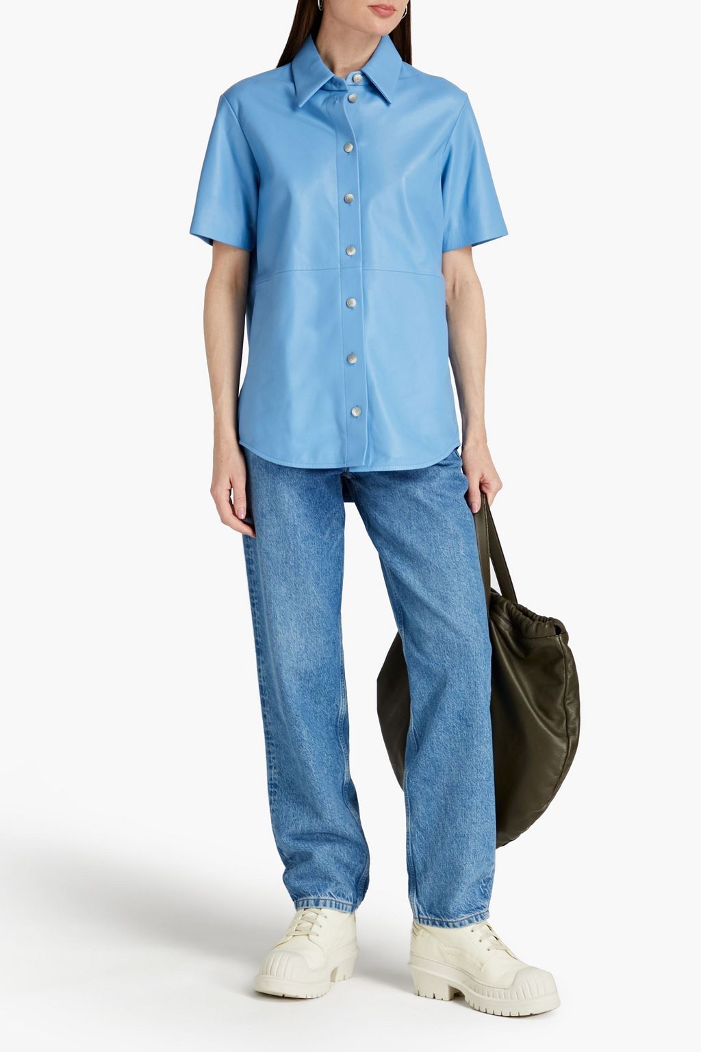 JOSEPH Bruni leather shirt