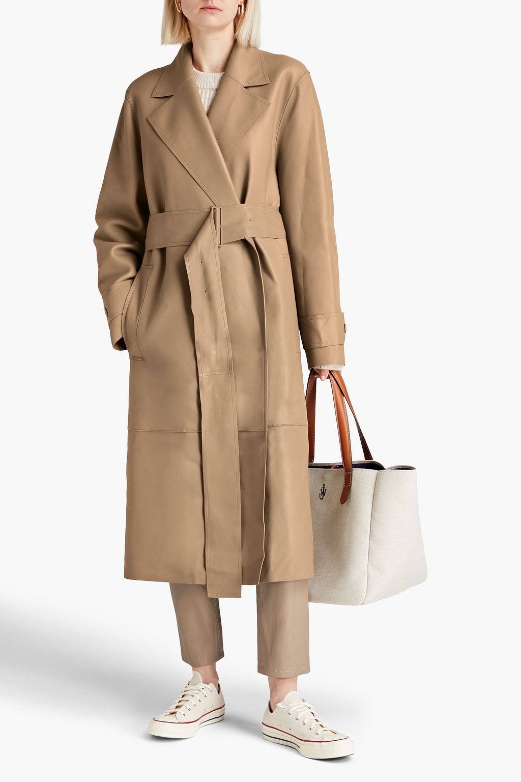 JOSEPH Chari oversized leather trench coat