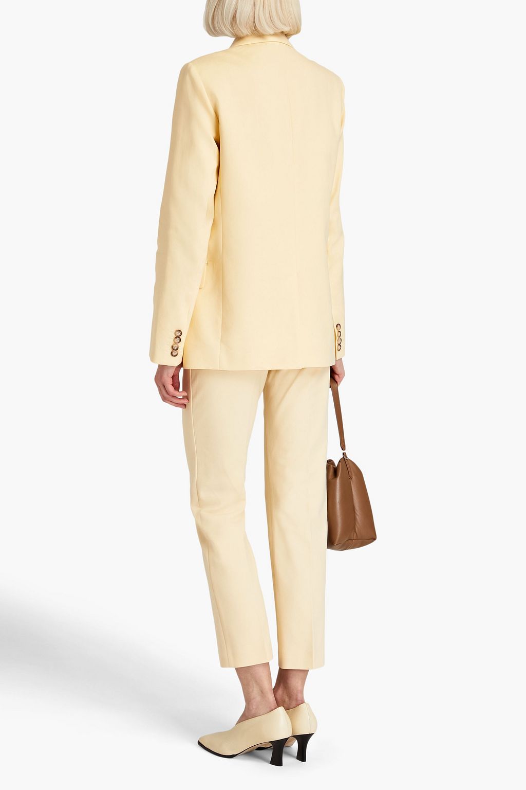 JOSEPH Jaden double-breasted linen-blend twill blazer