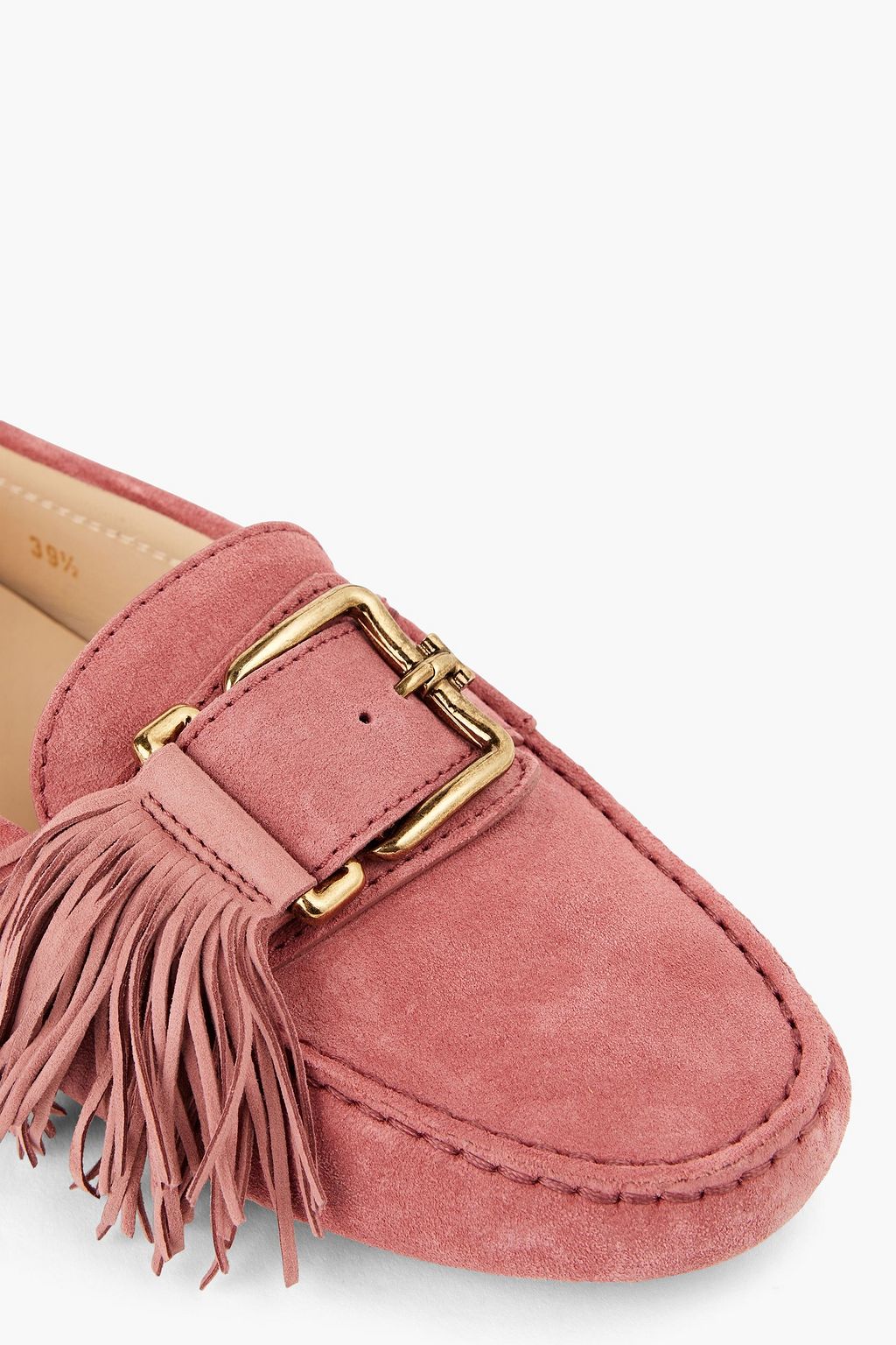 TOD'S Fringed suede loafers