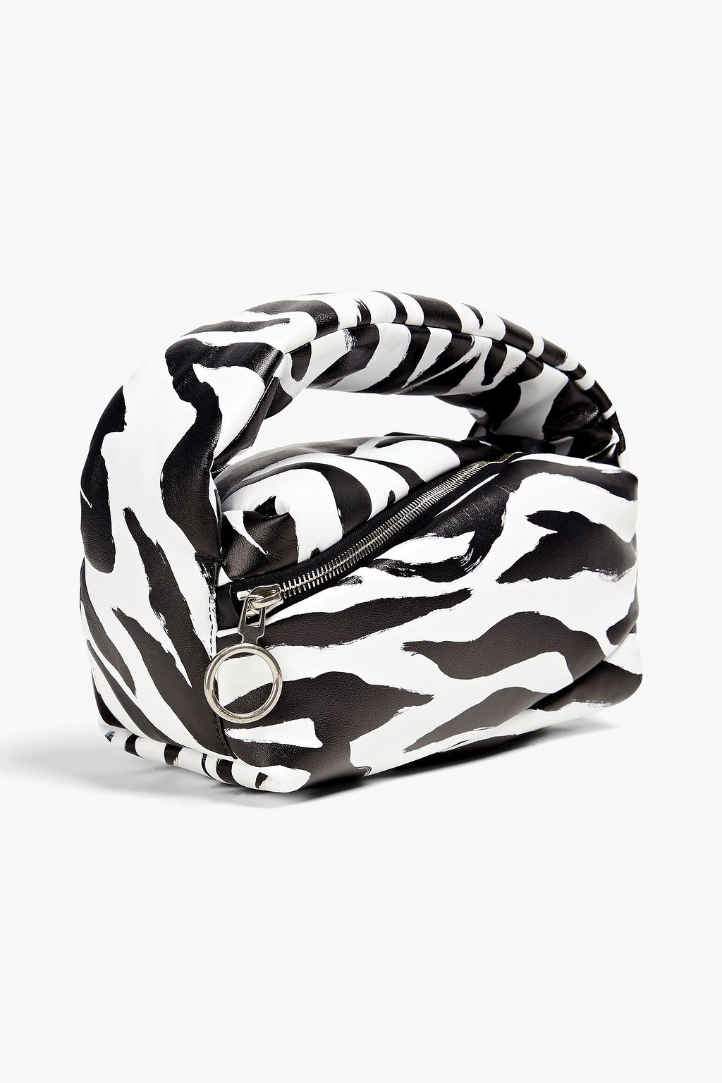 OFF-WHITE™ Pump 24 zebra-print padded leather tote