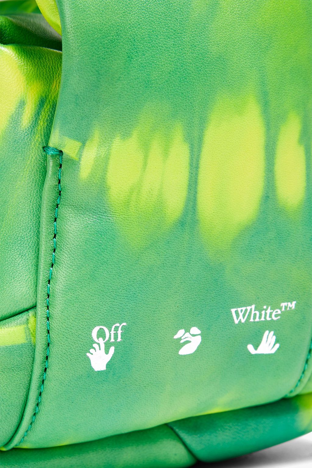 OFF-WHITE™ Pump 24 tie-dyed padded leather tote