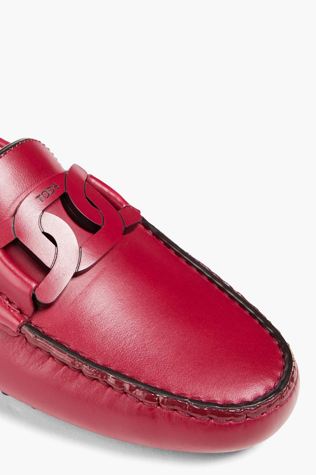 TOD'S حذاء لوفر من الجلد بتصميم مزركش