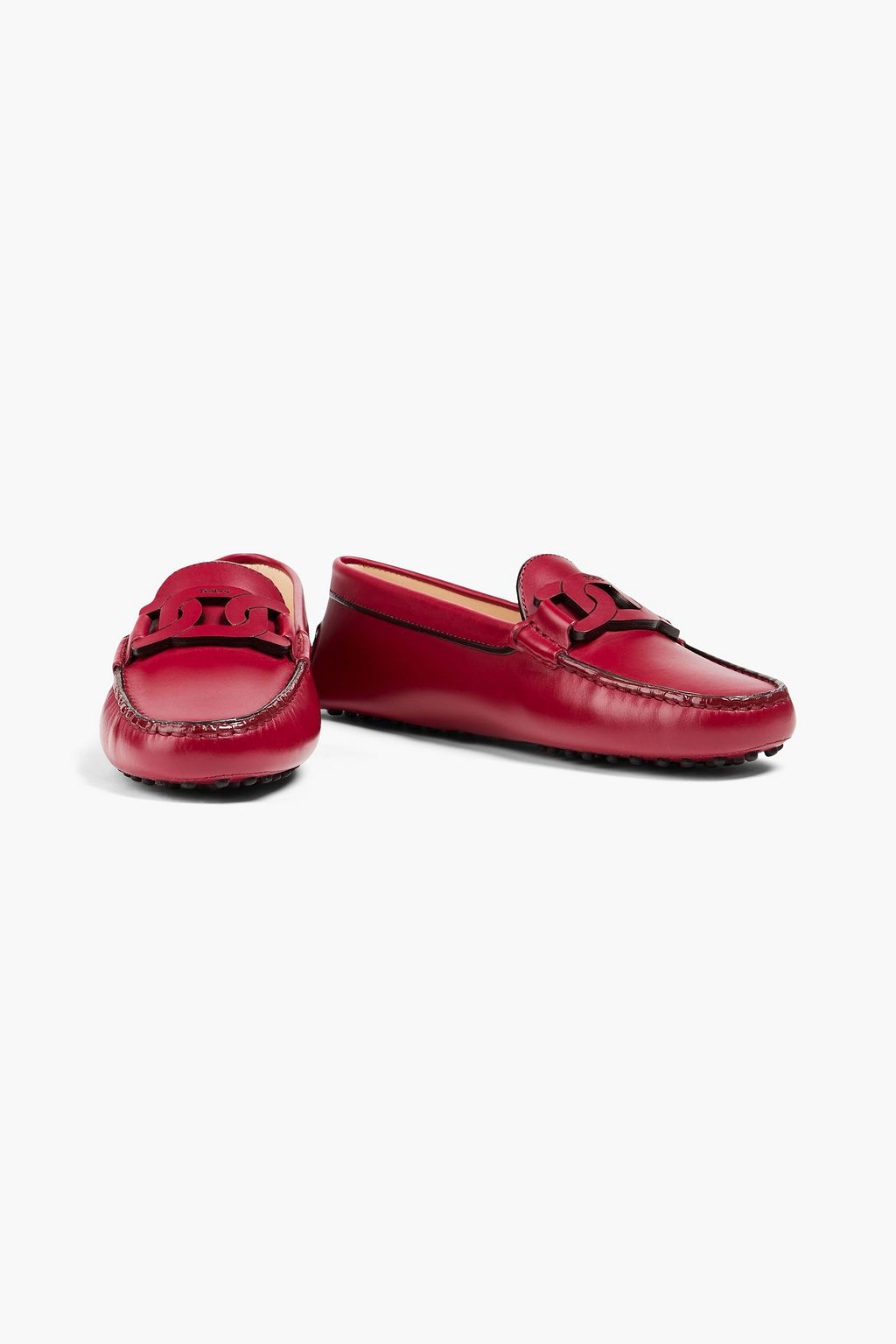 TOD'S حذاء لوفر من الجلد بتصميم مزركش