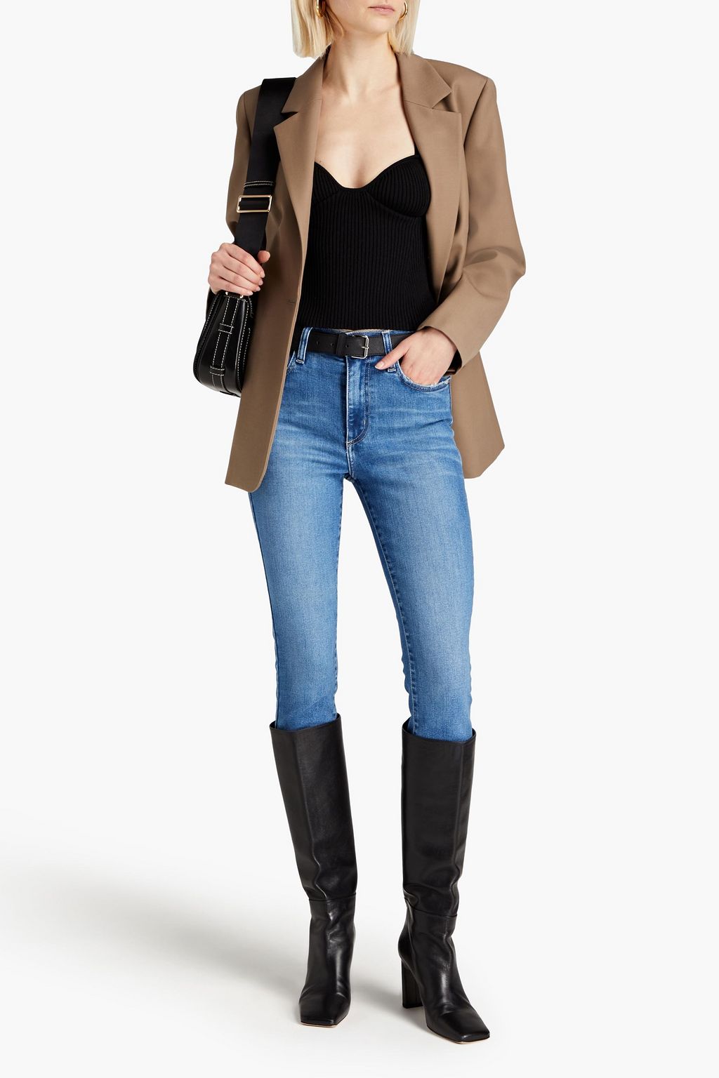 NOBODY DENIM بنطلون جينز سكيني ’كولت’ بخصر مرتفع