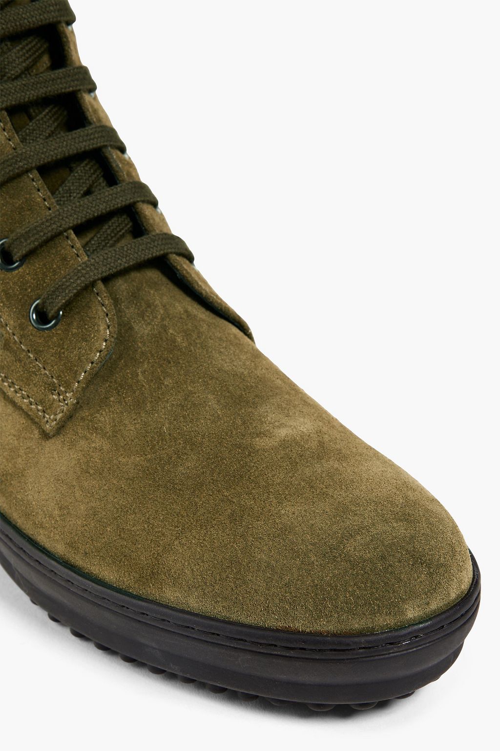TOD'S Suede combat boots
