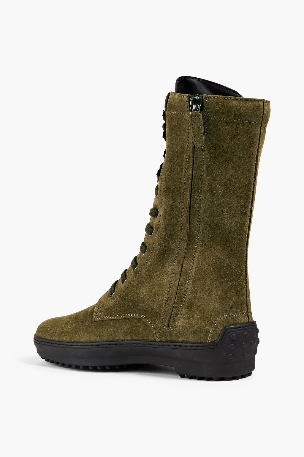 TOD'S Suede combat boots