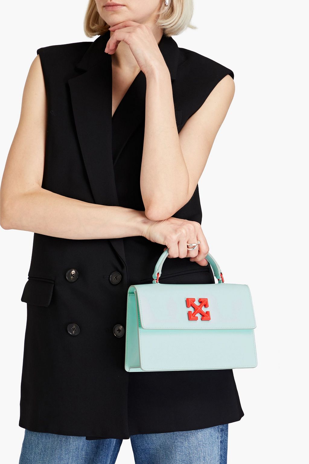 OFF-WHITE™ Jitney 1.4 leather tote