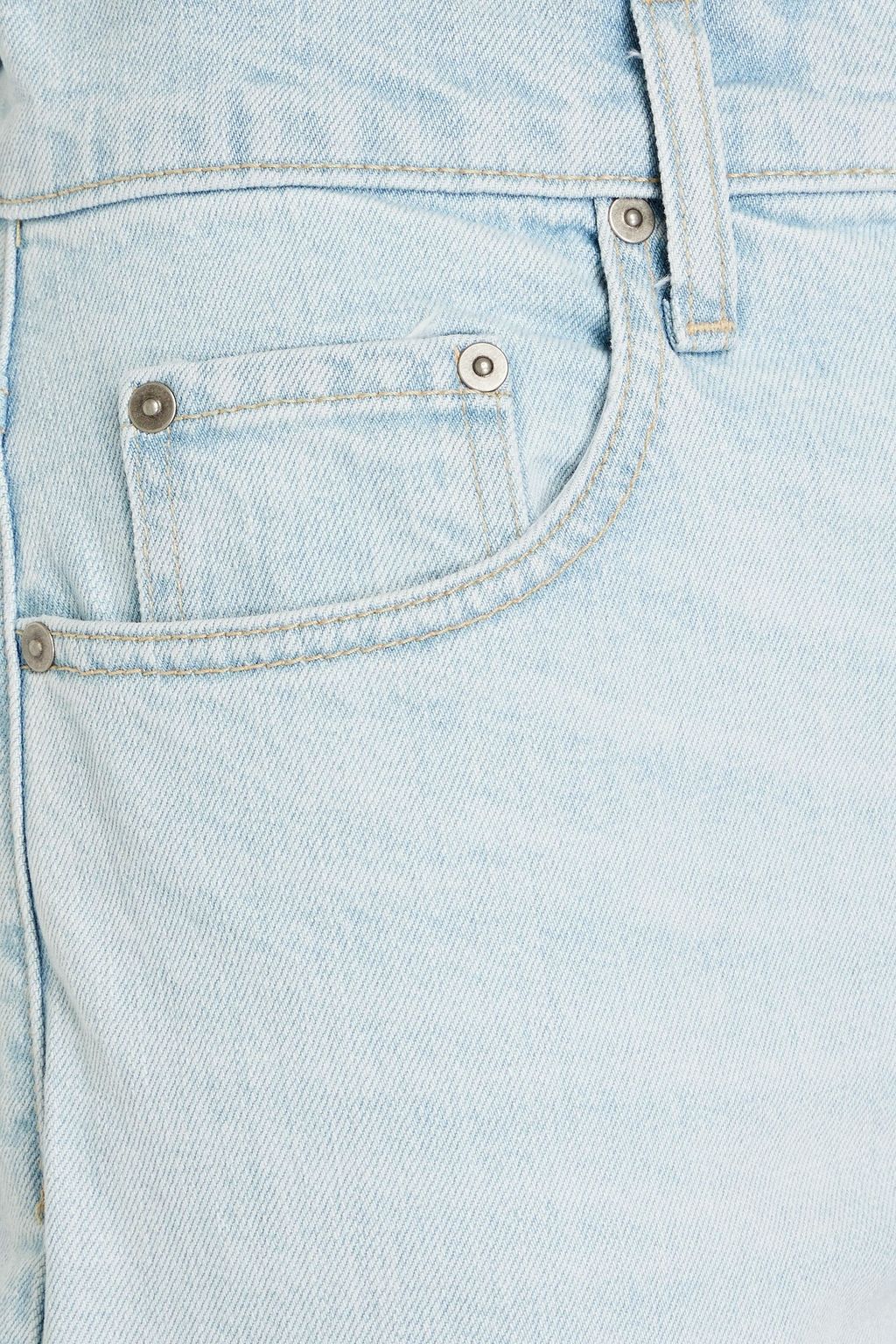NOBODY DENIM بنطلون جينز قصير ’فرانكي’ بقصة أرجل مستقيمة وبخصر مرتفع
