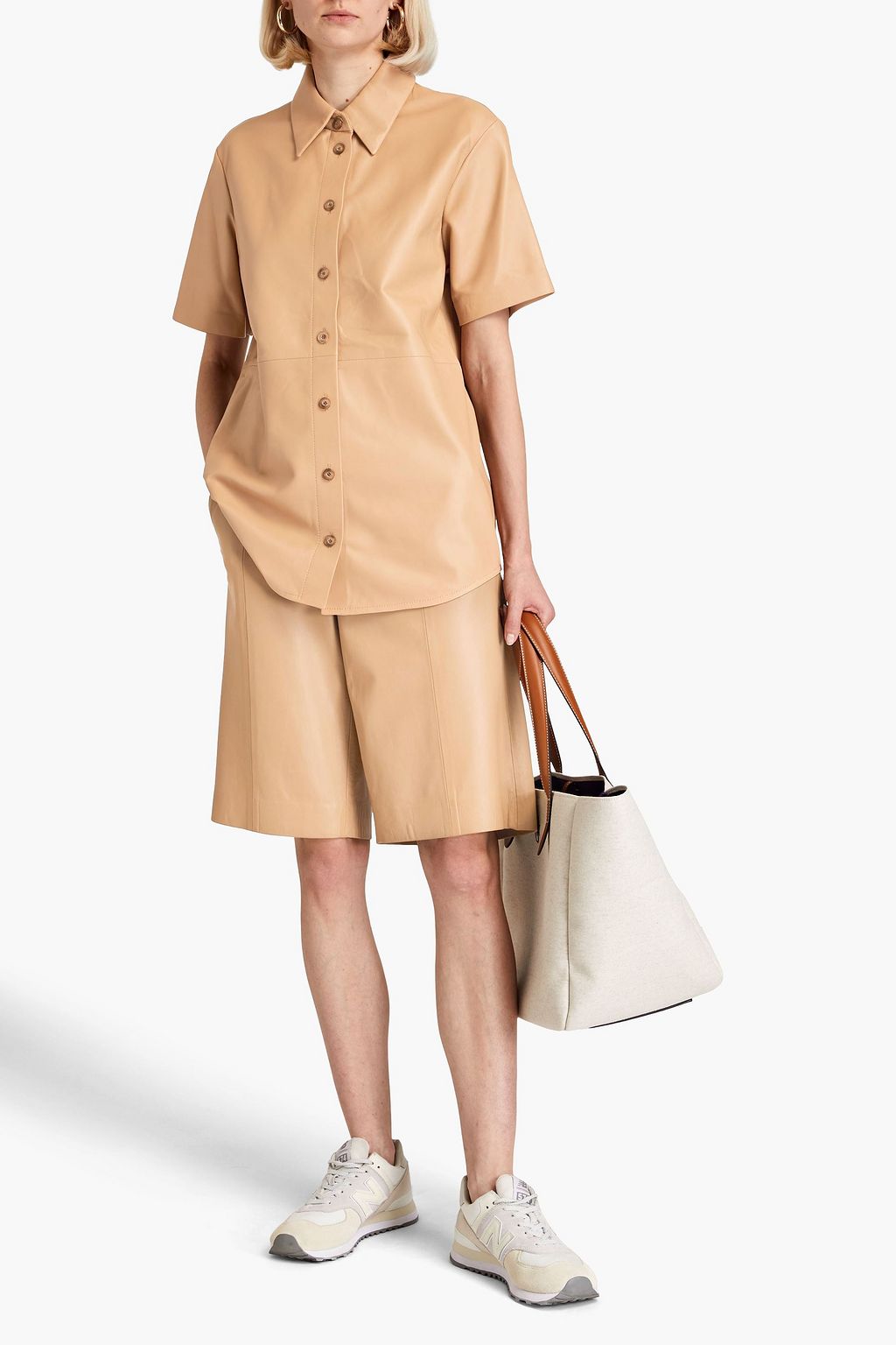 JOSEPH Bruni leather shirt