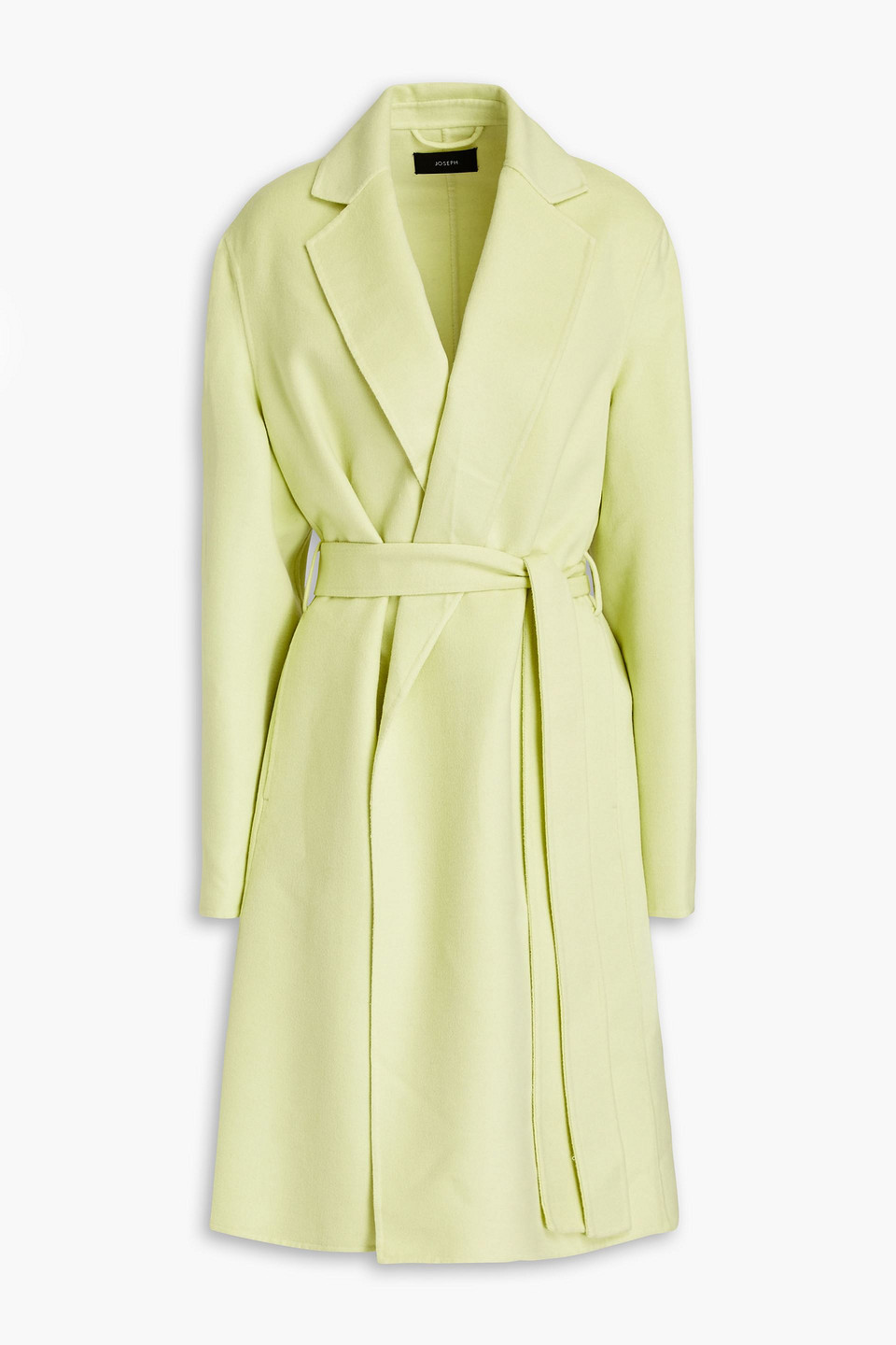 Joseph Cenda Wool And Silk-blend Twill Coat In Green