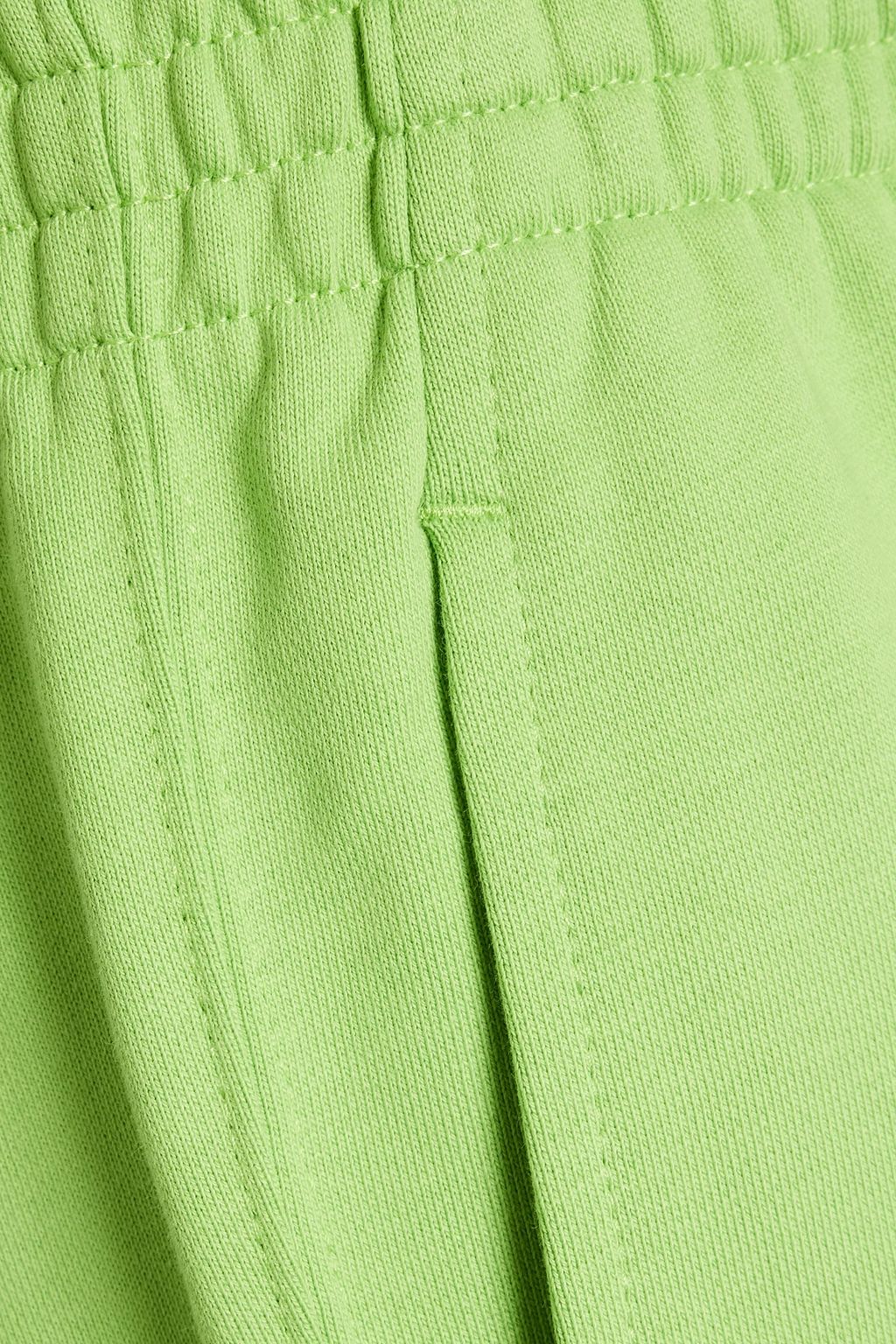 HELMUT LANG Embroidered French cottonblend terry shorts THE