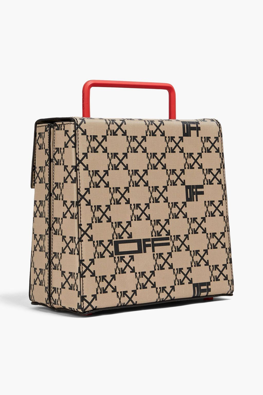 OFF-WHITE™ Jitney 1.4 logo-print leather tote