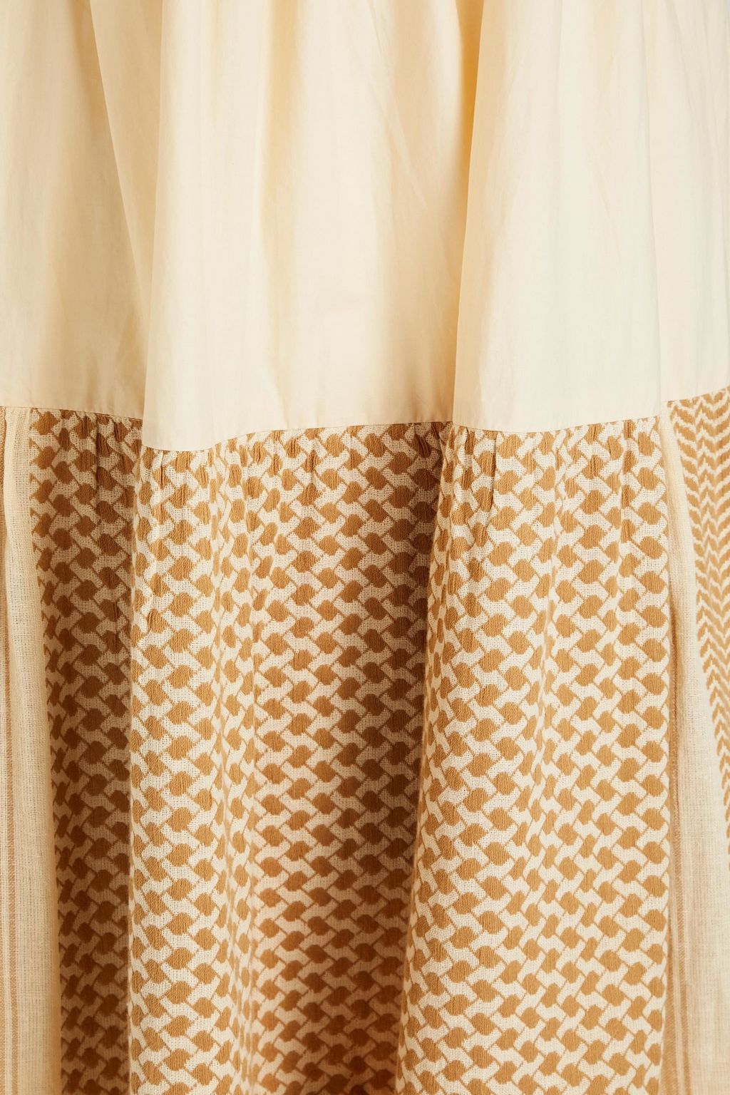 SUMMERY COPENHAGEN Addison gathered cottonjacquard maxi dress THE