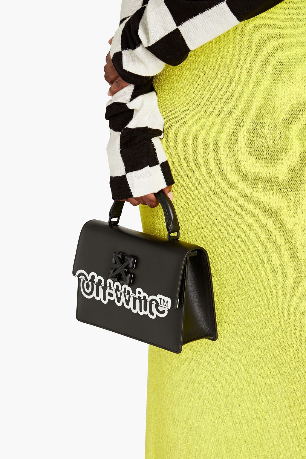 OFF-WHITE™ Jitney 1.4 printed leather tote