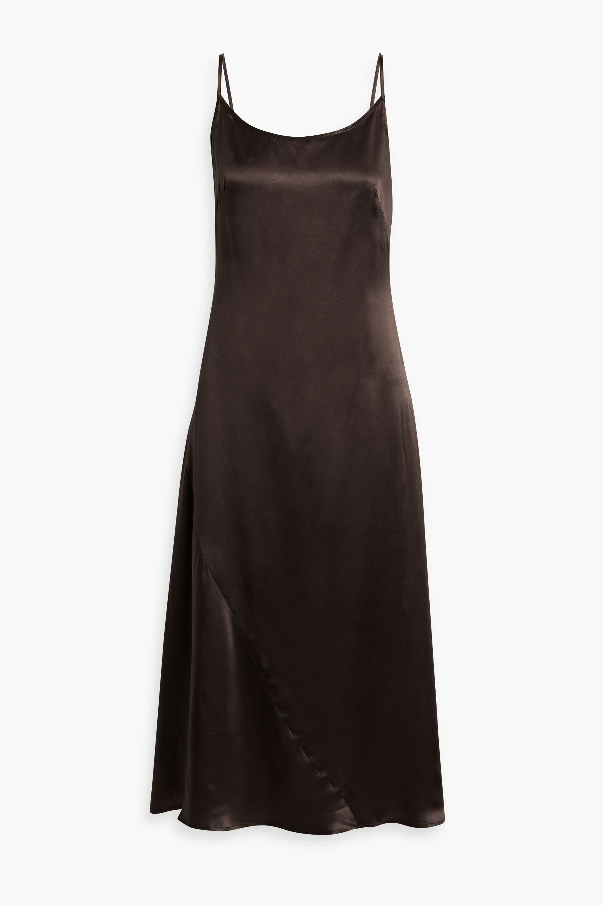 IRIS & INK Ella organic silk-satin midi slip dress